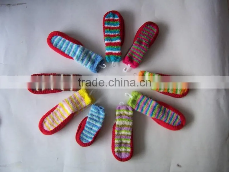Chenille Socks Fluffy Socks Fresh Color Feather Socks for children