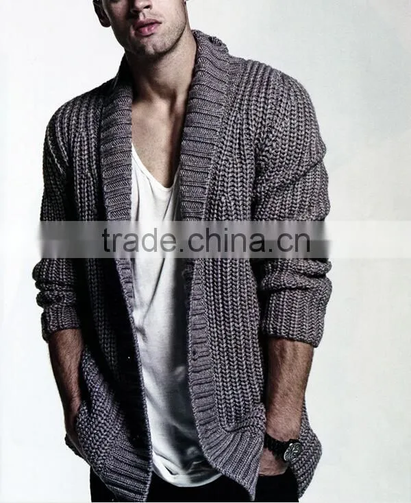 Custom sweater patterns cardigan without buttons mens cardigan