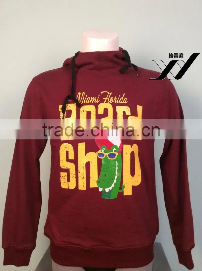 board shop fashion red men high neck hoodie
