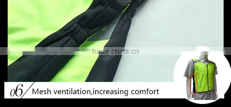 breatheable reflective running clothing /vest/gear for runner at night