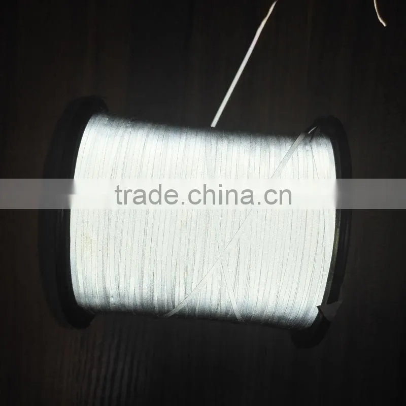 Dongguan Cheng Wei double side grey very soft polyester reflective yarn for knitting clothing