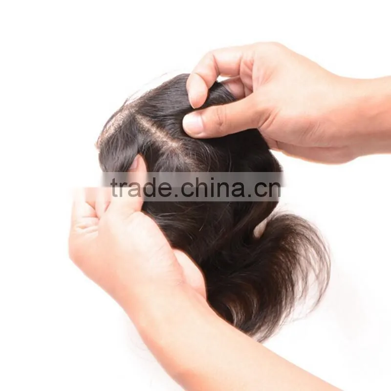 7A Cambodian Virgin Hair Body Wave Lace Closure 4*4 Wavy Hair Closure 12"-20"