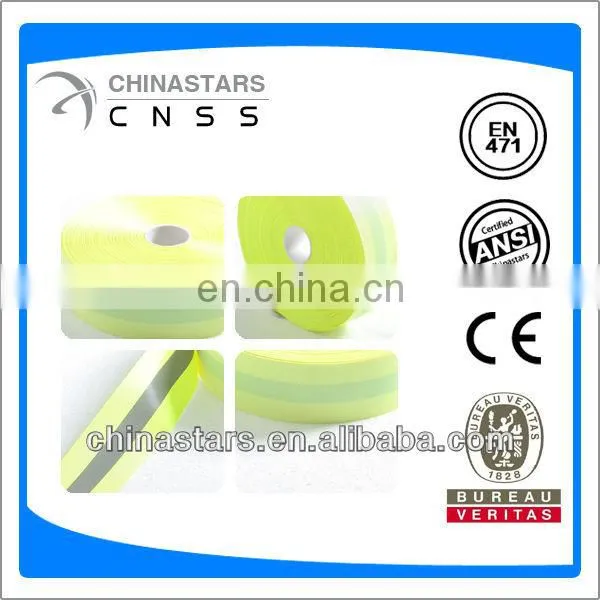 colored sew on reflective webbing tape for bags