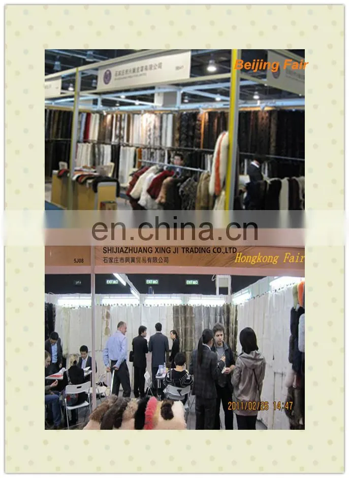 Top quality rabbit fur skin dyed color rabbit fur sample for garment