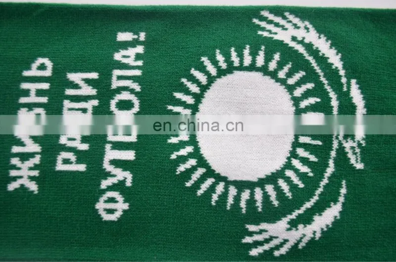 2016 Hot Sell Sports Scarf Kintted Acrylic Football Team scarf