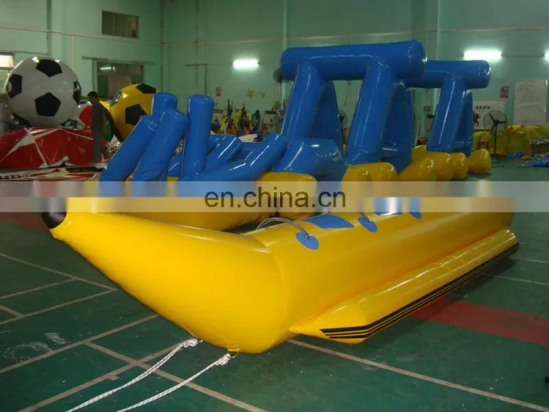 Top quality cheap inflatable banana boat for water games