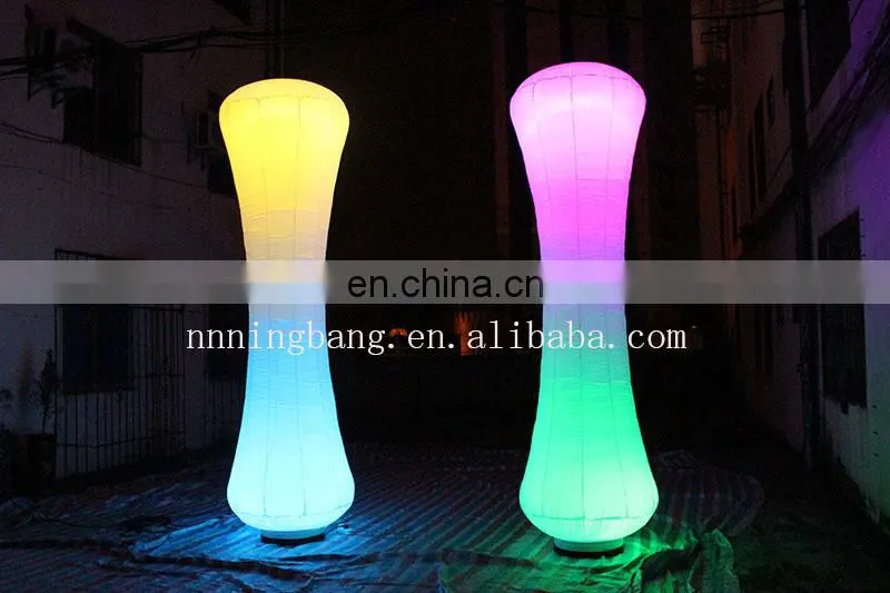outdoor decorative pillars inflatable led pillar for sale