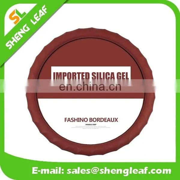 Universal size custom design silicone car steering wheel cover