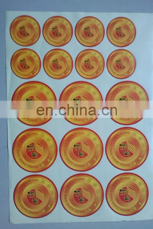 Hot Selling Promotional printed sticker paper