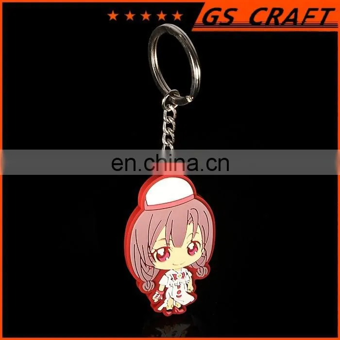 2016 promotional items high quality nice cartoon soft pvc keychain