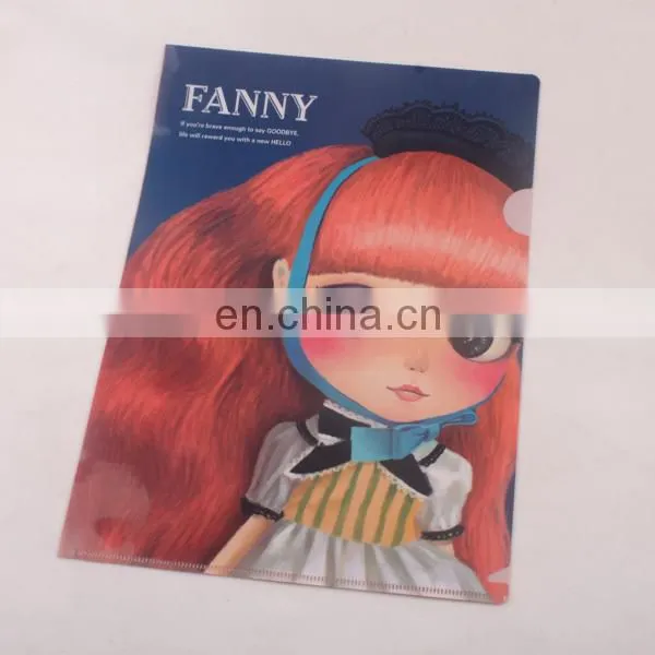 L shape and PP Plastic Material plastic file folder