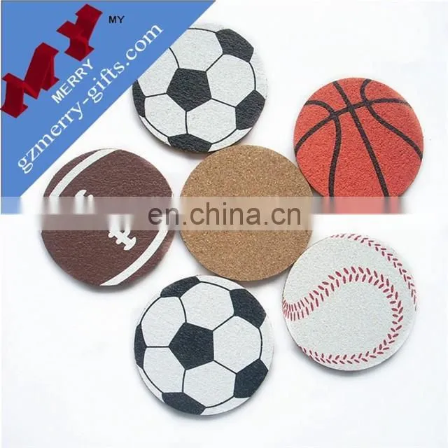 Christmas gifts customized paper cork coaster for sale