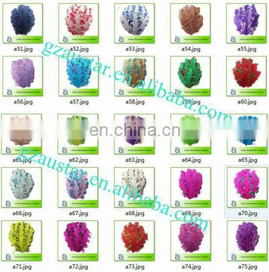 3 Tones WHITE/PURPLE/TURQUOISE Curly Goose Feather pads,Nagoire feather pads for Baby DIY Headband