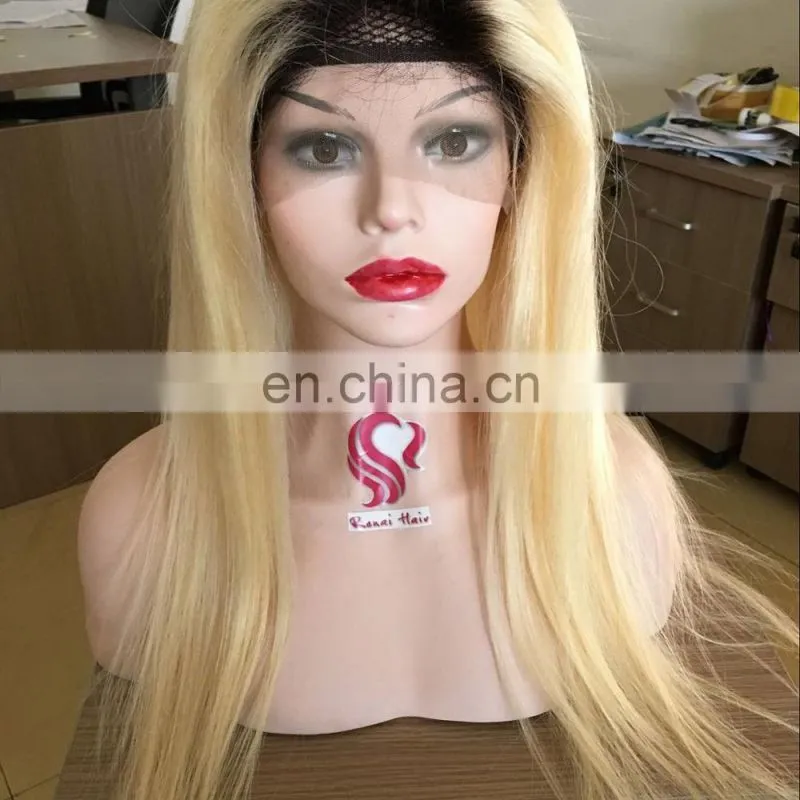 Brown Color Beautiful Brazilian Human Hair Lace Wig blonde human hair full lace wig