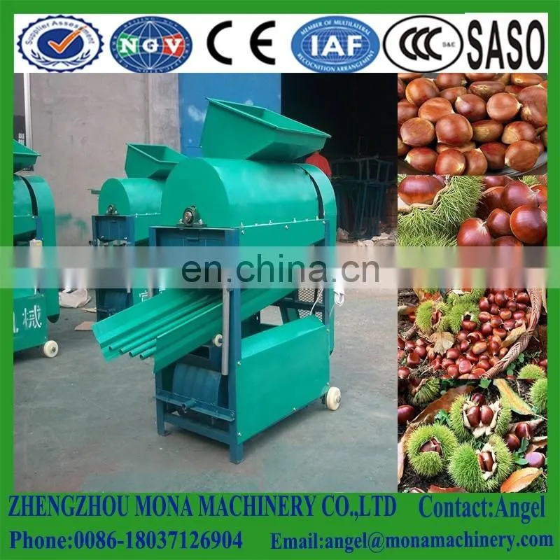 Large capacity automatic deburring chestnut husker machine for sale