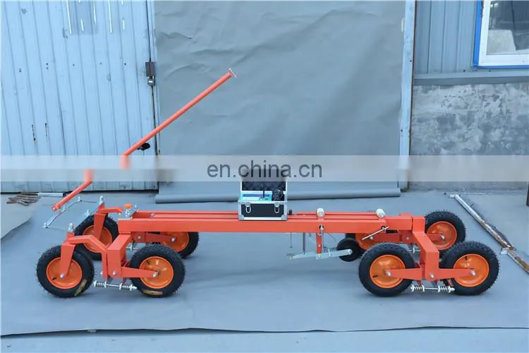 Portable Highway continuous eight-wheel flatness meter Road Pavement Surface Roughness Tester