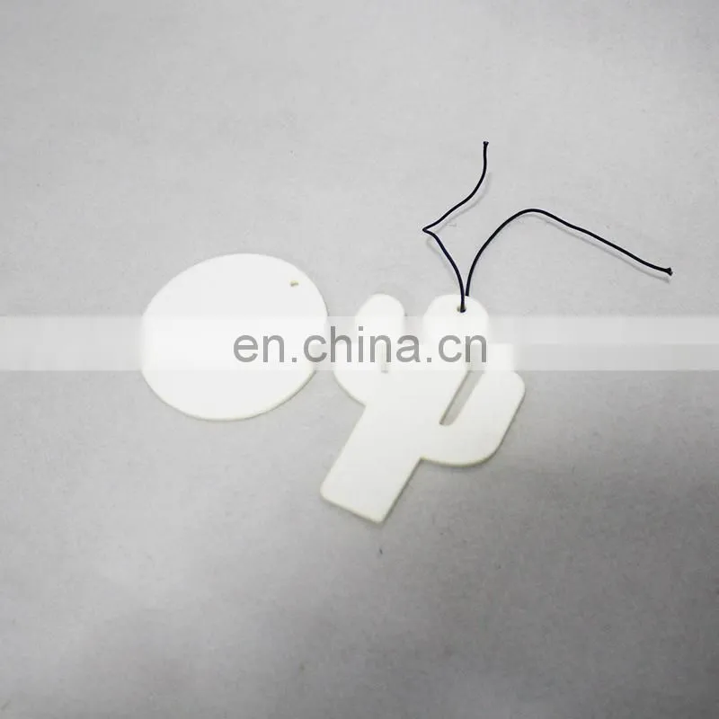 white color square crown vent clip custom air freshener paper car