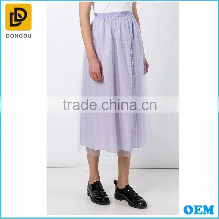 2016 New fashion Elegant lace tulle indian long skirts