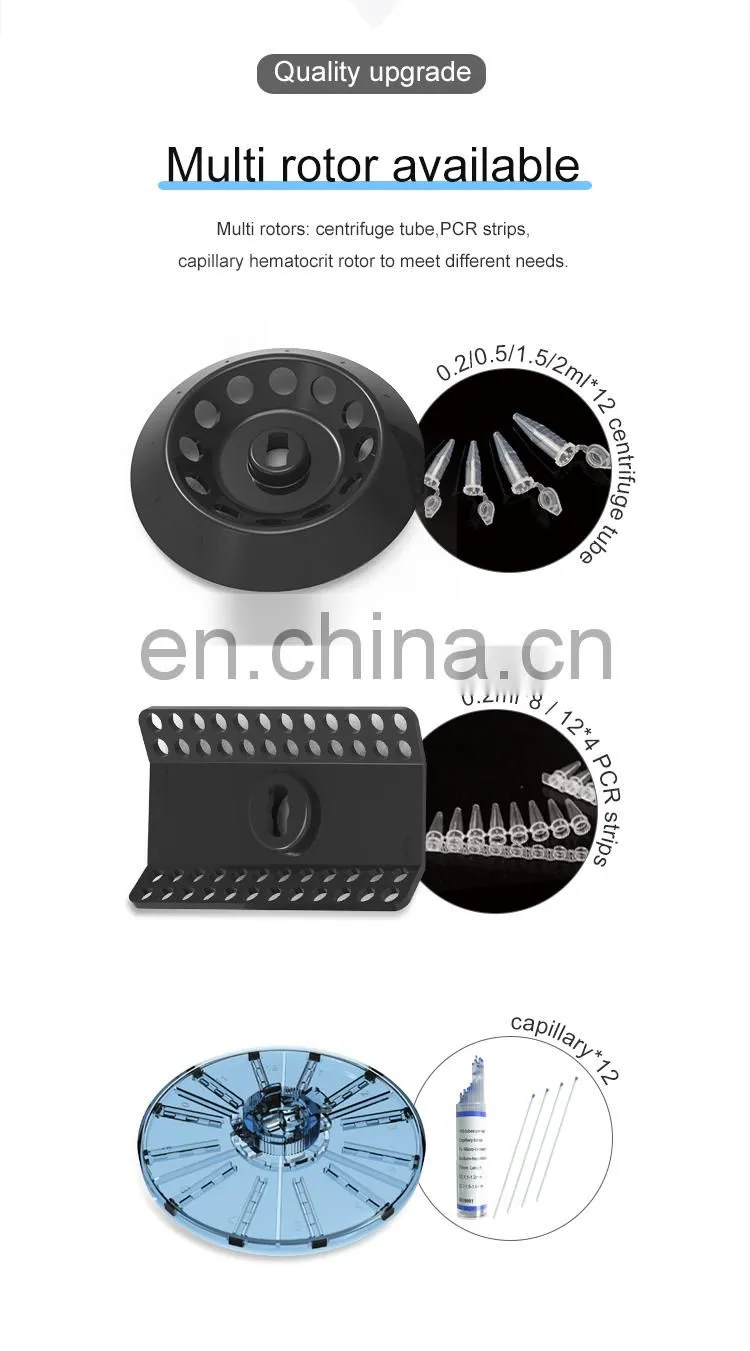 AKM Lab Micro Tube 0.2ml 0.5ml 1.5ml 2ml Mini Centrifuge 12