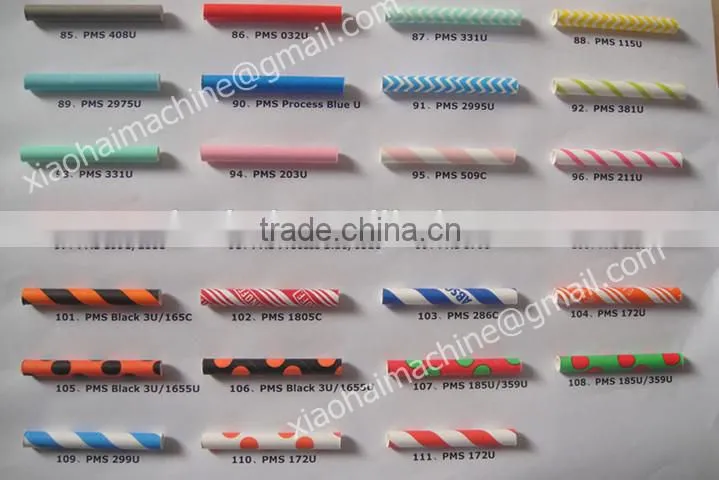 customized striped paper straw fun paper party straw