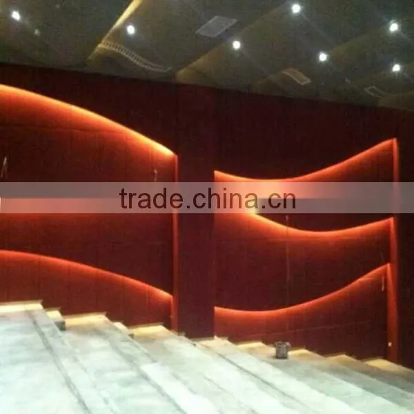 Noise control fabric/leather acoustic wall panel for night clup, ktv