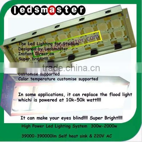 Super bright! 1000W-2000W high lumen led flood light 130000-390000lm
