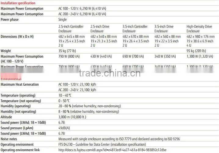 Japan FUJITSU Storage ETERNUS DX200 S3