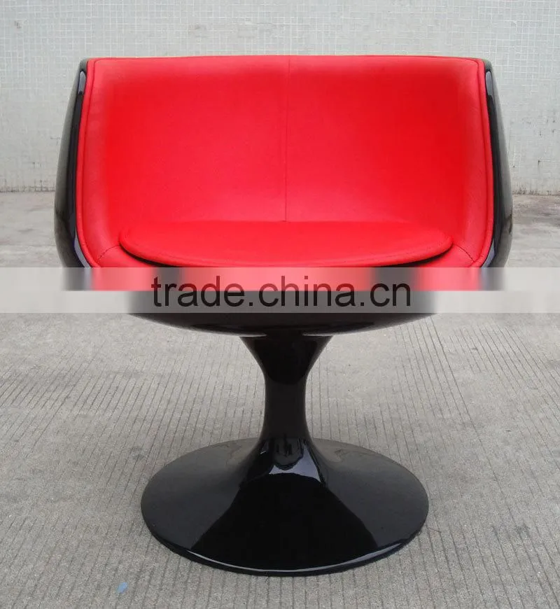 swivel fiberglass cognac chair