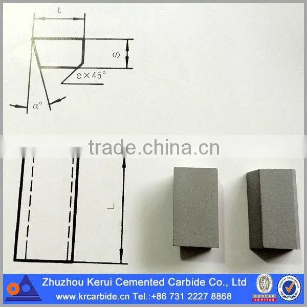 Brazed tool carbide blank for turning tools