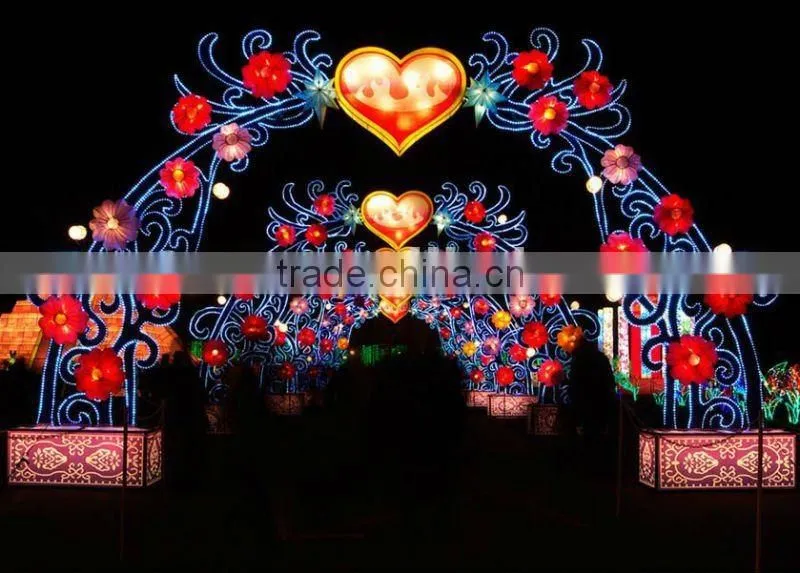 hanging Flower & hearts Lights arches Decorations