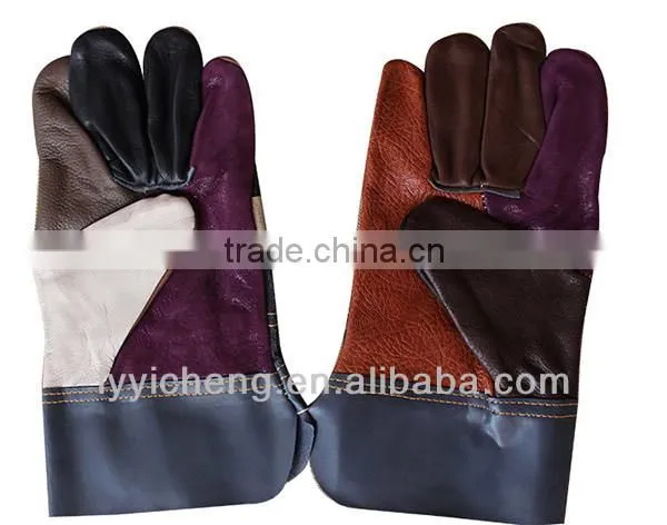 industrial leather safety glove for welding