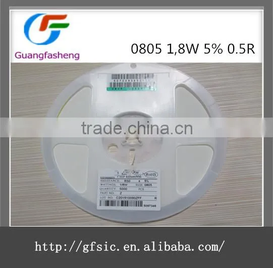 (hot sale)0805 1,8W 5% 0.5R