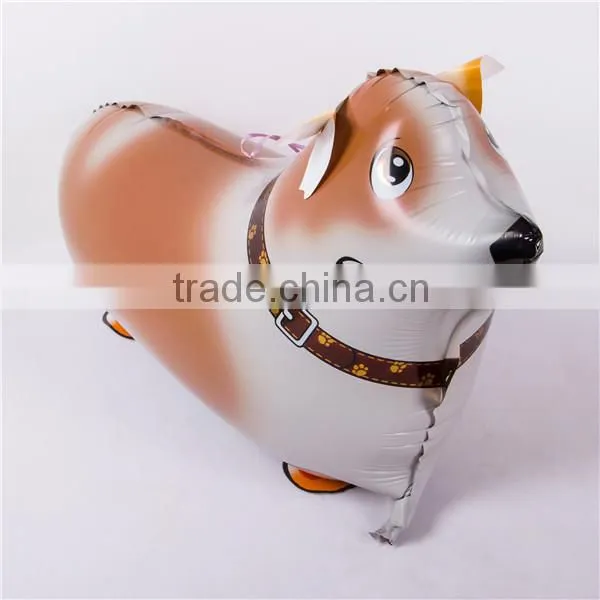 Mylar balloon wholesale EN71approved animal cute dog shaped helium balloon