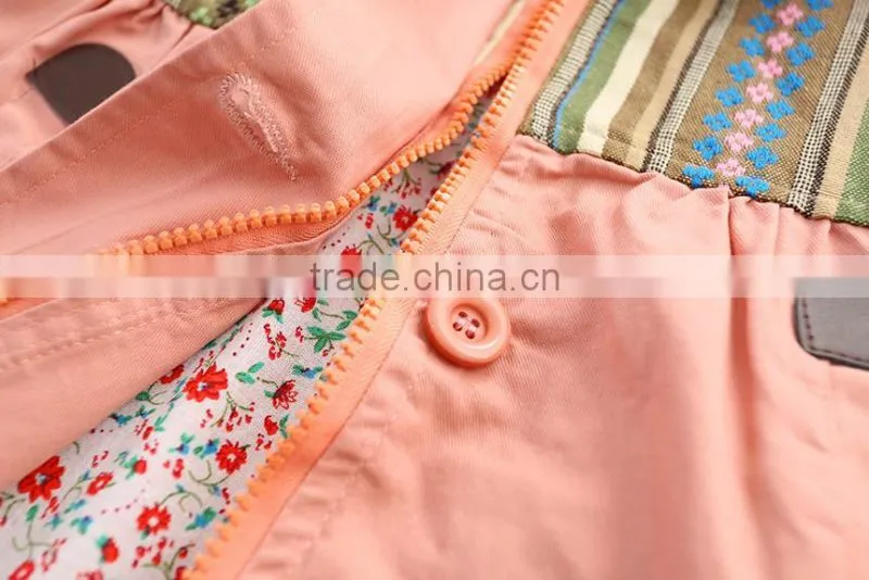 2016 autumn & winter kids coat long frocks children boutique clothes winter jacket girls overcoat