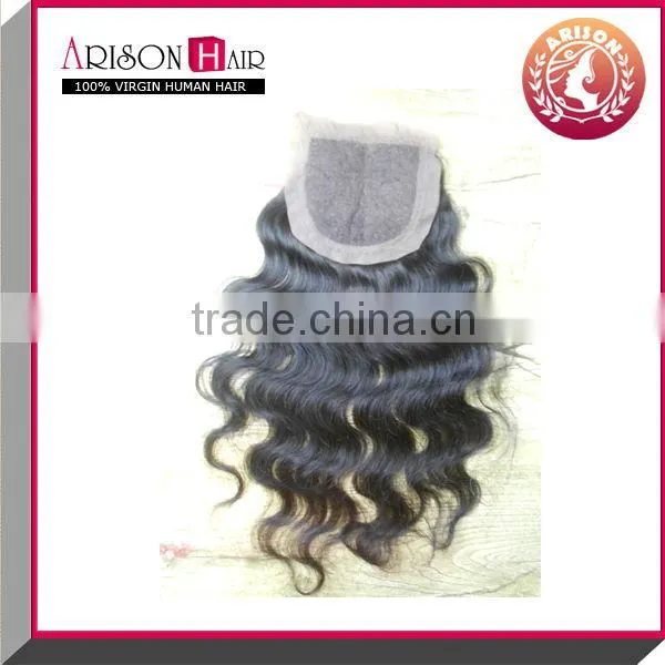 2016 new sale free shipping body wave 100% Brazilian virgin hair lace closure