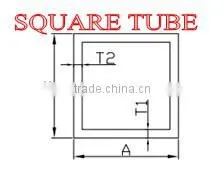 Square FRP tube
