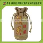 Linen non woven polyester Top grade wine bag