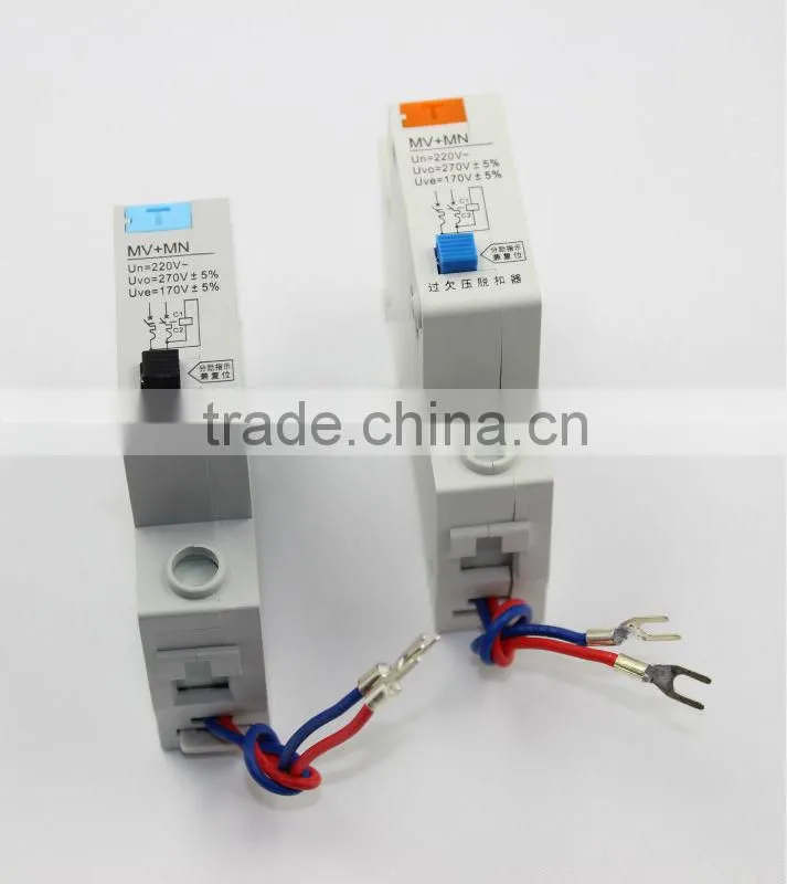 circuit breaker accessories Over/under voltage release for DZ47 MCB