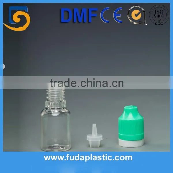 PET plastic child resistant cap eye dropper bottle
