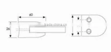 Glass Holding Clip For Furniture
