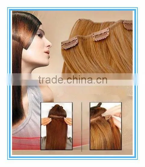 hot sell high quality blonde clip in hair extensions