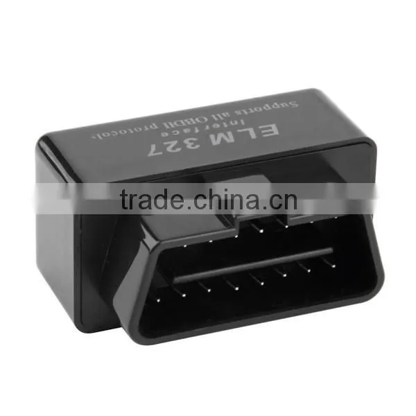 SUPER MINI ELM327 Bluetooth OBD2 V2.1 Black Smart Car Diagnostic Interface ELM 327 Wireless Scan Tool New Dropping Shipping