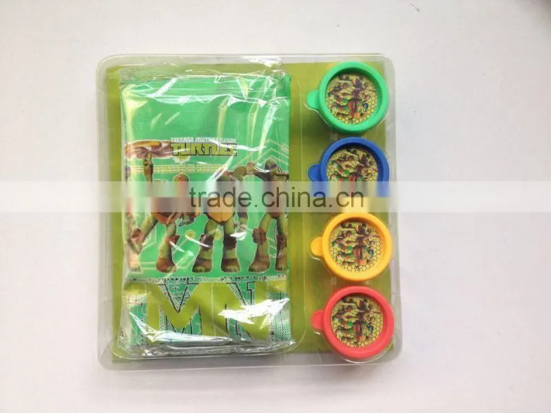 DIY kids non-toxic TMNT finger paint drawing set