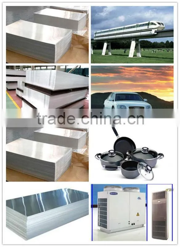 solar reflective mirror aluminum sheet used for lights/Blue film cladding aluminum sheet