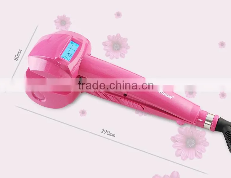 Easy Curl Vapor Curling Iron Automatic LCD Steam Hair Curler Temperature Adjustable Electric Hair Roller