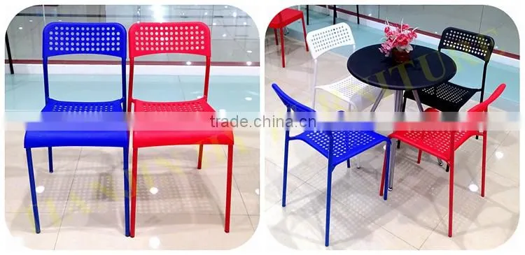 Cheap Modern Stacking Plastic Chair/PP Adde Chair/Steel Pipe Chair