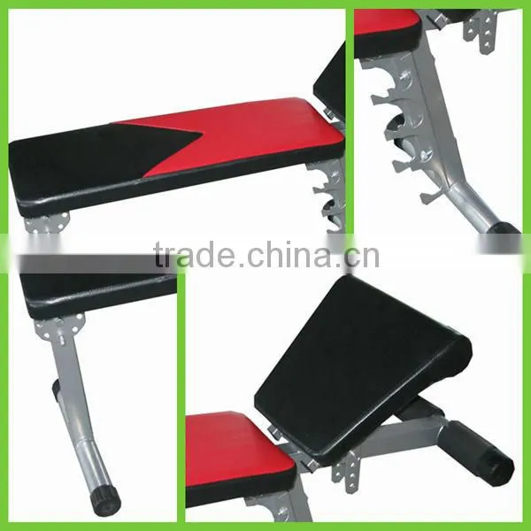 cheap sit up exercise bench with lat bar customized gym fitness equipment