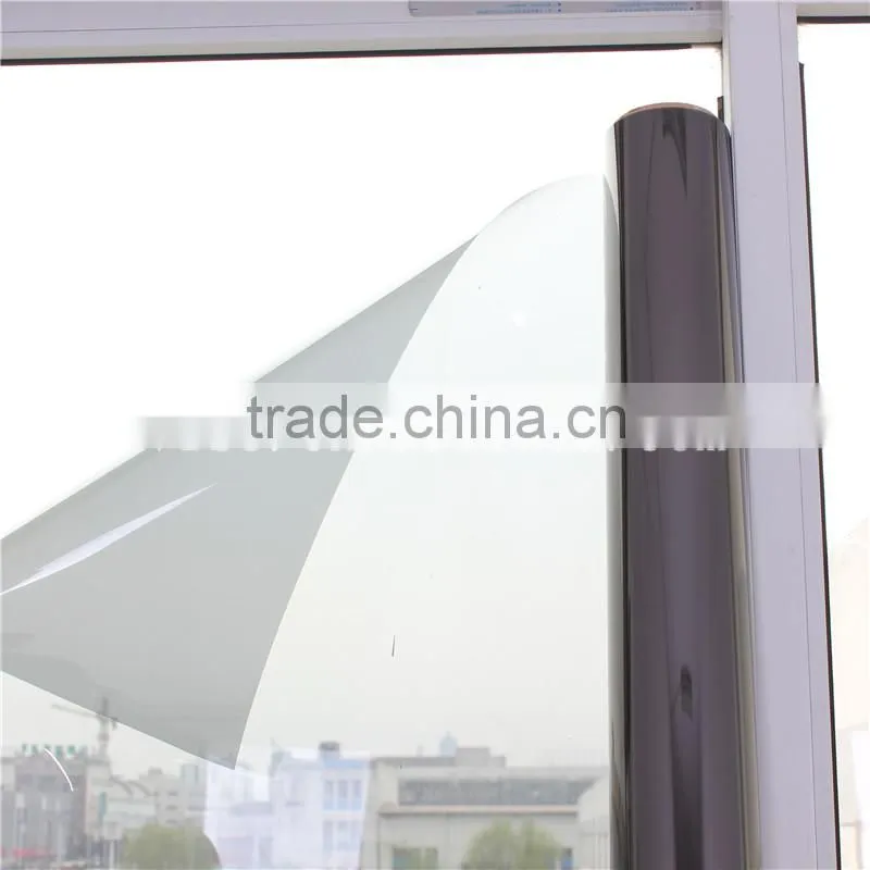 Removable with Glue Static Electricity Decoration Gray Color Glass Window Film