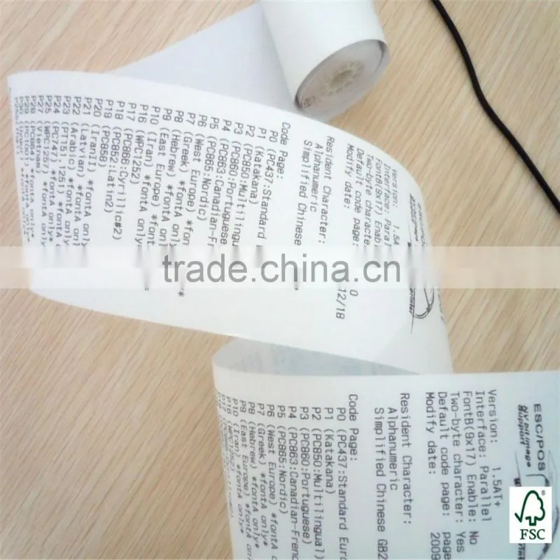 Quality Assurance Thermal Cash Register Paper rolls 76*80mm