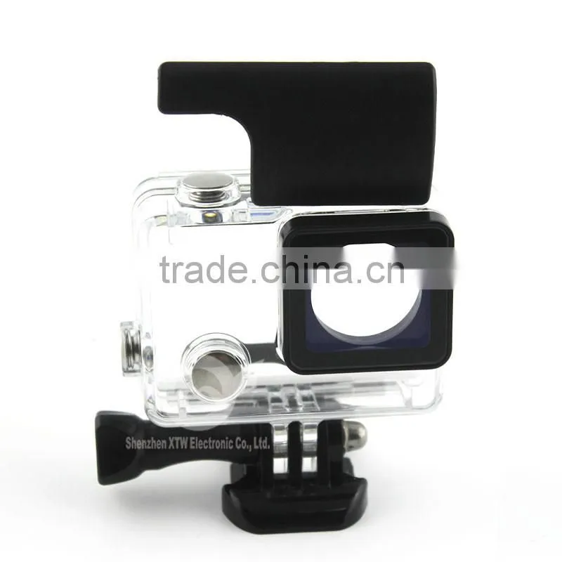 35m Waterproof Skeleton Housing (100% testing) for Gopro Hero 4,for xiaomi action camera